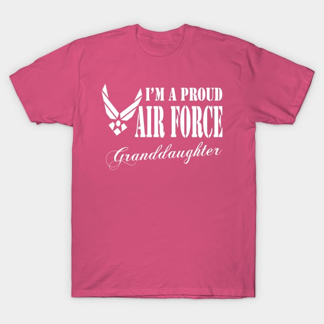 Best Gift for Granddaughter - I am a Proud Air Force Granddaughter T-Shirt by chienthanit